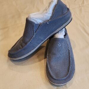 OluKai Gray Slip-On Loafers with Comfort and Style